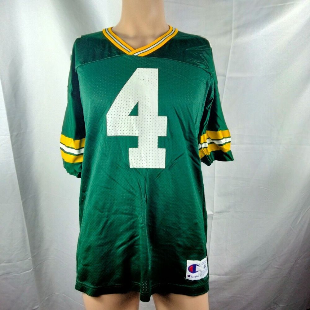 Vintage Champion Brett Favre #4 Green Bay Packers NFL Jersey Men Size 44